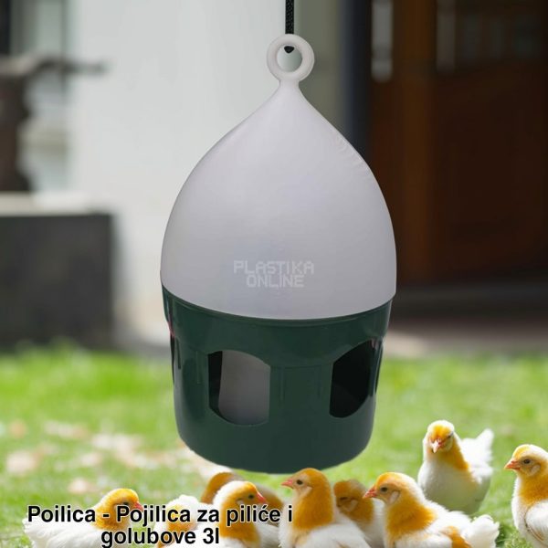 Poilica , pojilice za pilice 3l , pojilica za pilice, pojilice i hranilice za pilice, pojilice za golubove, pojilice za ptice