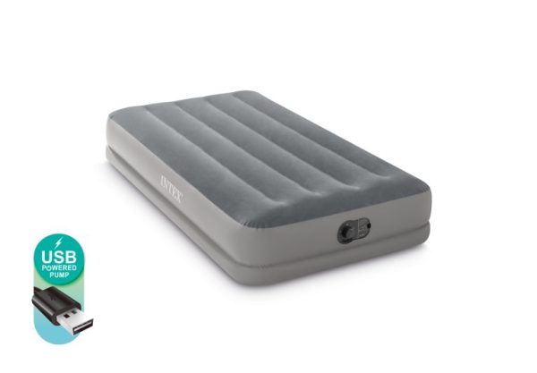 Intex dušek na naduvavanje sa ugrađenom USB pumpom – 99cm x 191cm x 30cm - Image 3