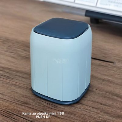 Kanta za otpatke mini 1 35l, mala kanta, plasticna kantica, kantica za radni sto, kantica za kupatilo, push up kanta