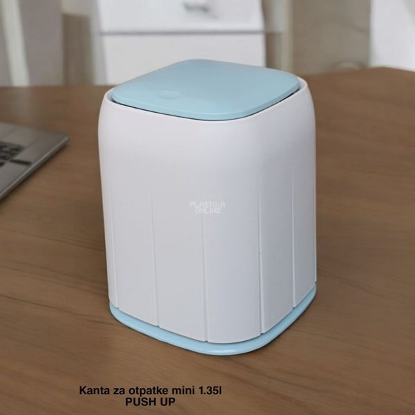 Kanta za otpatke mini 1 35l, mala kanta, plasticna kantica, kantica za radni sto, kantica za kupatilo, push up kanta