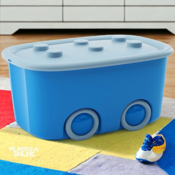 Kutija za igračke lego truck plavi