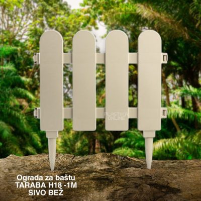 Ograda za baštu Taraba H18, ogradice za cvece, plasticne ogradice za cvece cena, ogradica za cvece, plasticne ogradice za bastu cene, ogradice za bastu, plasticne ogradice za bastu cene