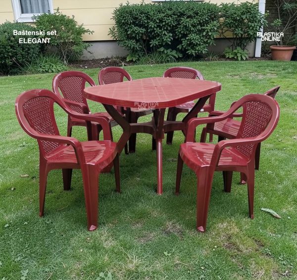 Baštenski set Elegant red