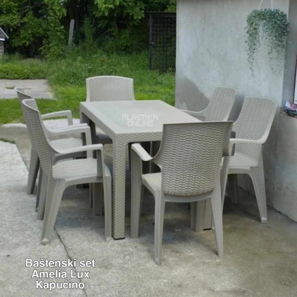 Baštenski set Amelia LUX, boja. kapućino