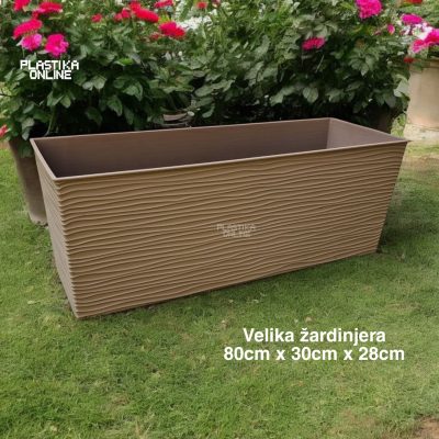 Žardinjera Aurora 80cm MOKA