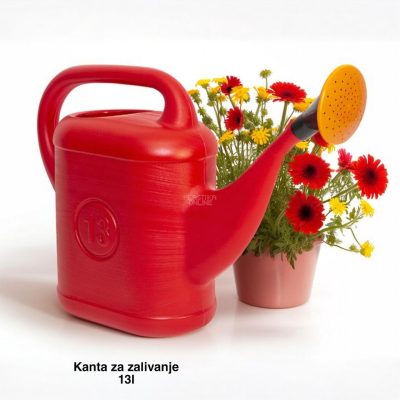 Kanta za zalivanje 13l, plastična kanta za zalivanje, zalivanje biljaka bašta balkon terasa, kanta za zalivanje baste