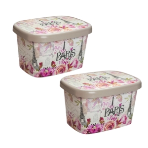 Kutije za odlaganje PARIS (Set od dve kutije) točkić 50lit