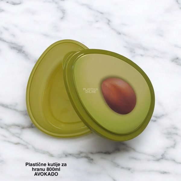 Plastične kutije za hranu 800ml AVOKADO, kutije za hranu, plasticne posude za hranu, plasticne posude, posude za hranu, kutije za hranu za poneti