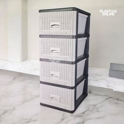 Fiokar Wicker Ratan Lan-sivi
