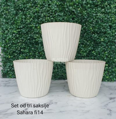 Set od 3 saksije Sahara fi14