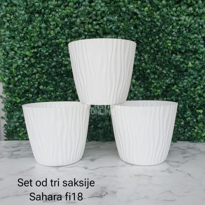 set od 3 saksije sahara fi 18