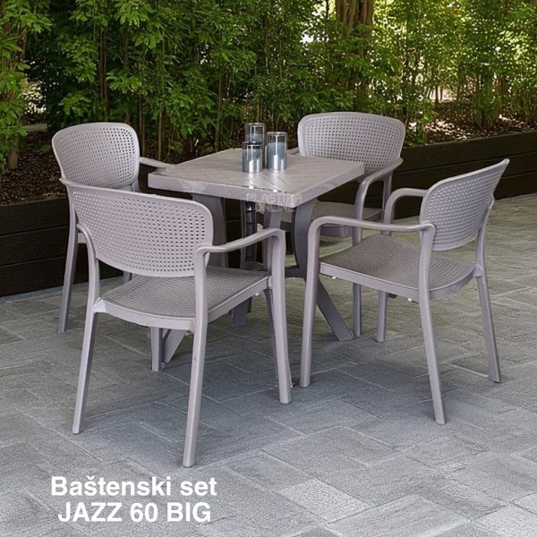 Baštenski set JAZZ 60 BIG , Baštenski sto, plastična stolica, plastični sto