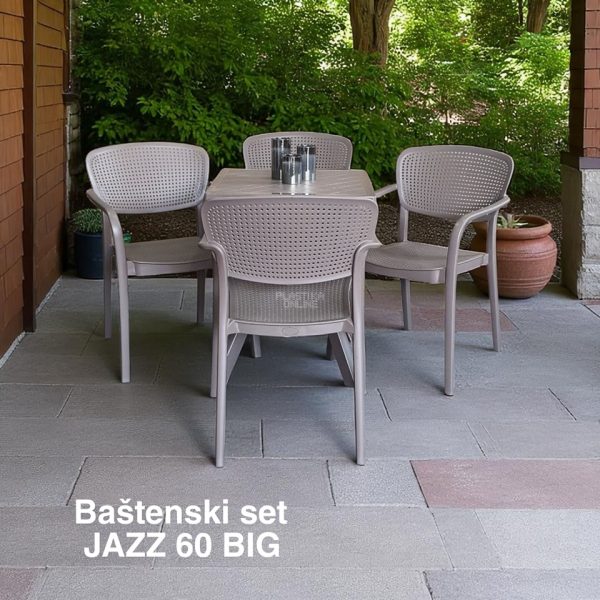 Baštenski set JAZZ 60 BIG , Baštenski sto, plastična stolica, plastični sto