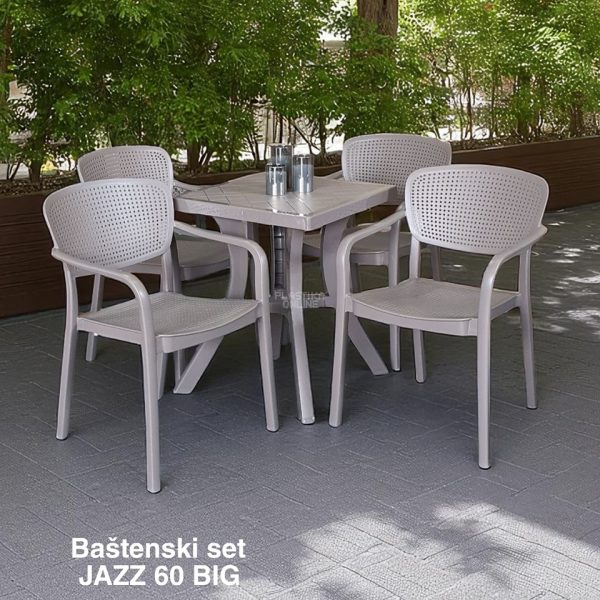 Baštenski set JAZZ 60 BIG , Baštenski sto, plastična stolica, plastični sto