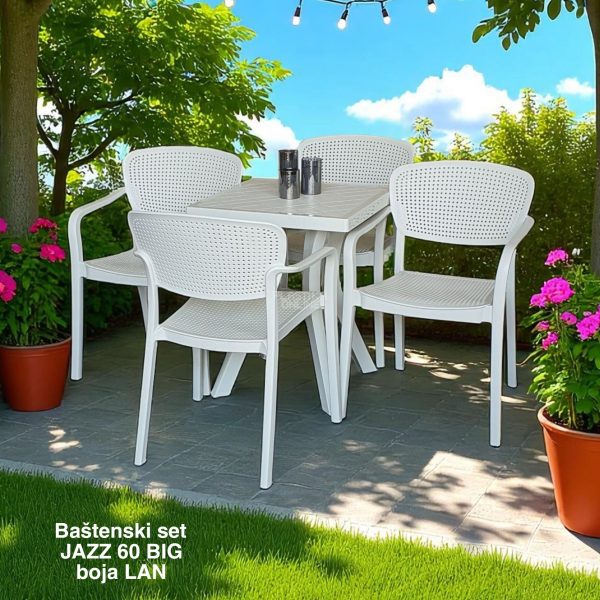 Baštenski set JAZZ 60 BIG , Baštenski sto, plastična stolica, plastični sto lan