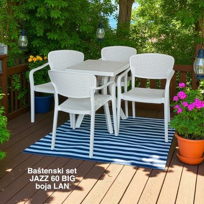 Baštenski set JAZZ 60 BIG , Baštenski sto, plastična stolica, plastični sto lan