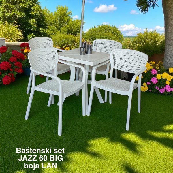 Baštenski set JAZZ 60 BIG , Baštenski sto, plastična stolica, plastični sto lan