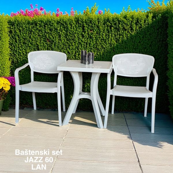 Baštenski set JAZZ 60 , Baštenski sto, plastična stolica, plastični sto lan