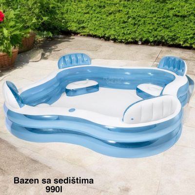 Bazen sa sedištima - 2, intex bazen, bazen sa sedištima, bazen sa naslonom, bazen za terasu, bazen za decu i odrasle
