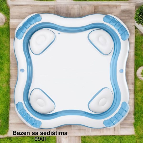 Bazen sa sedištima-2, intex bazen, bazen sa sedištima, bazen sa naslonom, bazen za terasu, bazen za decu i odrasle