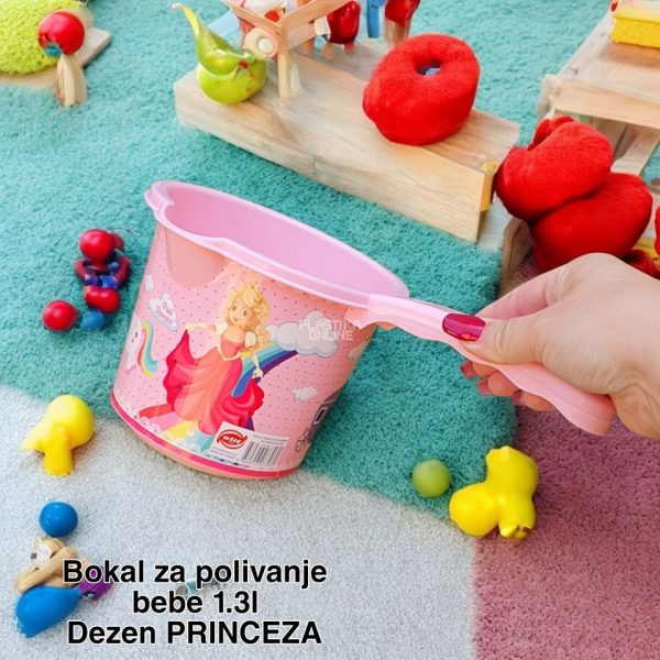 Bokal za polivanje bebe 1, lonče za kupanje bebe, bokal za bebu, plastični bokal sa ručkom