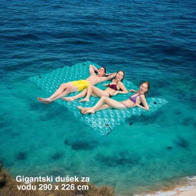 Gigantski dušek za vodu 300 kg ,Dušek za vodu za više osoba , Dušek za čamac, Veliki dušek