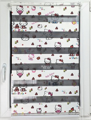 Hello Kitty zebra zavesa
