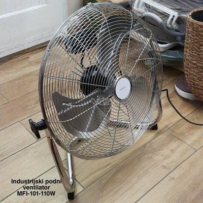 Industrijski podni ventilator MFI-101-110W, ventilator za velike prostorije, snažan podni ventilator, aluminijumski ventilator