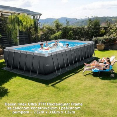 Intex Ultra XTR Rectangular Frame bazen-31805 l – 7.32m x 3.66m x 1.32m