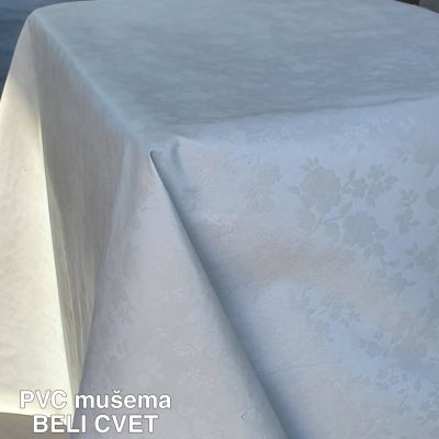 mušema beli cvet, pvc mušema, bela mušema, plasticni stoljnak BELI KVADRAT mušema 140