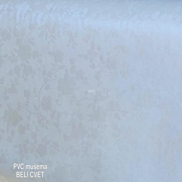 mušema beli cvet, pvc mušema, bela mušema, plasticni stoljnak BELI KVADRAT mušema 140