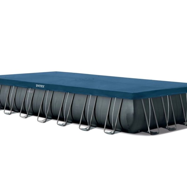 Intex Ultra XTR Rectangular Frame bazen 9.75m x 4.88m x 1.32m Intex Ultra XTR Rectangular Frame bazen sa čeličnom konstrukcijom i peščanom pumpom - 9.75m x 4.88m x 1.32m , veliki bazen za dvorište, INTEX bazen sa čeličnom konstrukcijom, bazen sa peščanom pumpom, porodični bazen 10 metara