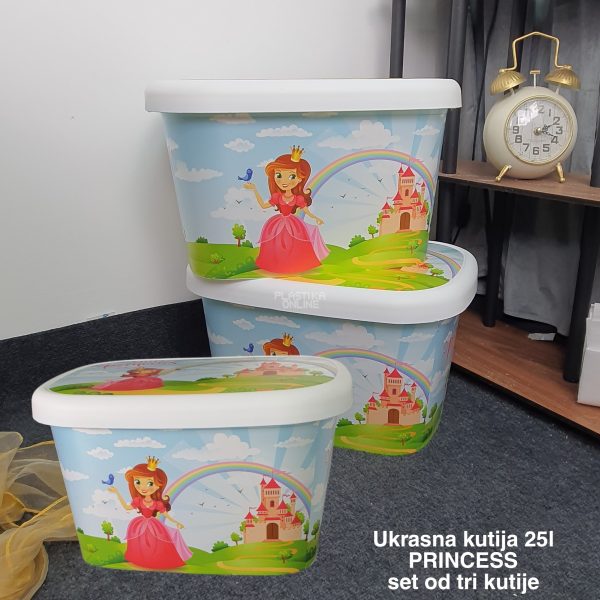 Kutije za odlaganje 25l Princess ukrasna kutija 25l Ukrasna kutija 25L , kutije za odlaganje, box sa dezenom , plasticne kutije od 25l