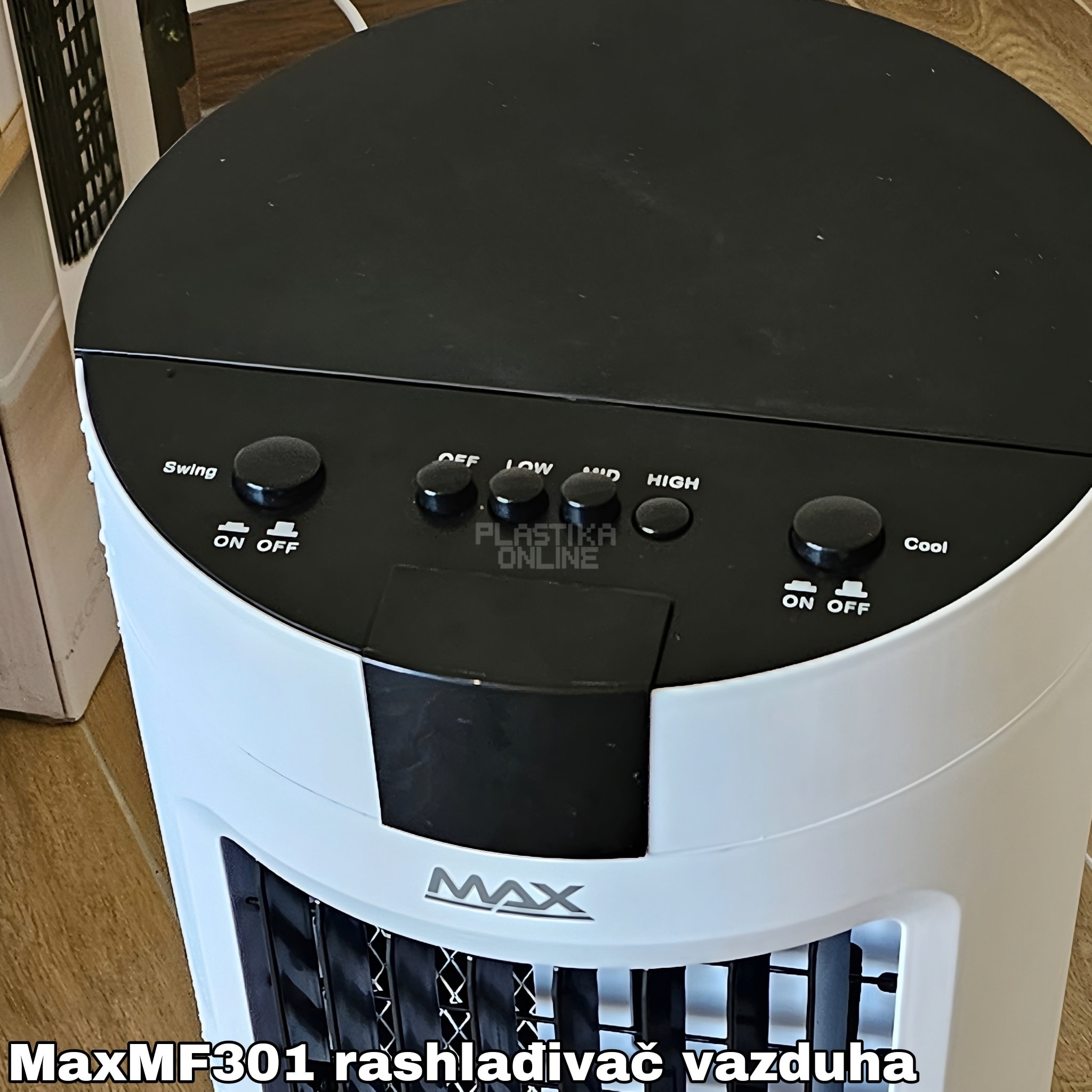 Rashlađivač vazduha Max MFW-301-80W, rashlađivač sa vodom, rashladni uređaj bez klime, mobilni rashladni uređaj