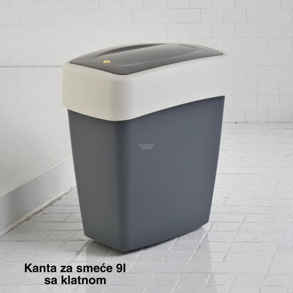 Kanta za smeće 9l sa klatnom , kanta za otpad, kanta za smeće, kanta za kuhinju, kanta za kupatilo, kanta za kancelariju 