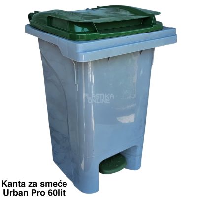 Kanta za smeće Urban Pro 60L , kanta za smeće 60L, plastična kanta za smeće sa pedalom, kanta za otpad, spoljašnja kanta za smeće, industrijska kanta za smeće