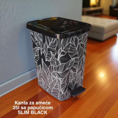Kanta za smeće od 25l sa papučicom SLIM , kanta za otpad, kanta za smeće, kanta za kuhinju, kanta za kupatilo, kanta za kancelariju slim