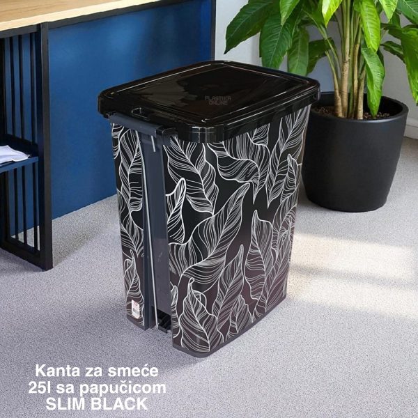 Kanta za smeće od 25l sa papučicom SLIM , kanta za otpad, kanta za smeće, kanta za kuhinju, kanta za kupatilo, kanta za kancelariju slim