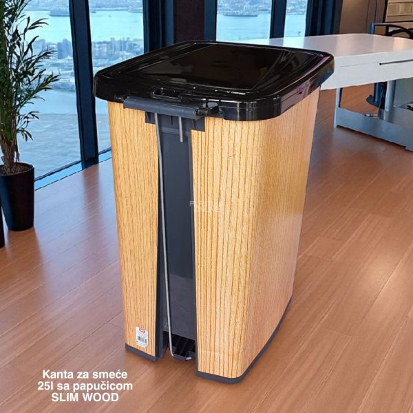 Kanta za smeće od 25l sa papučicom SLIM , kanta za otpad, kanta za smeće, kanta za kuhinju, kanta za kupatilo, kanta za kancelariju slim