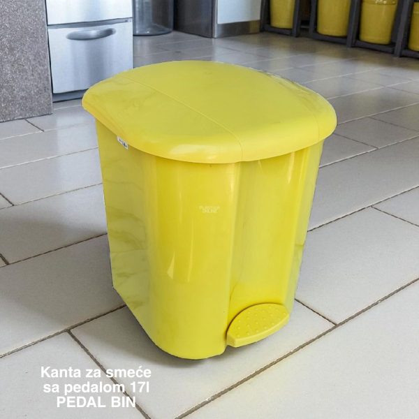 Kanta za smeće sa pedalom 17l , kanta za otpad, kanta za smeće, kanta za kuhinju, kanta za kupatilo, kanta za kancelariju