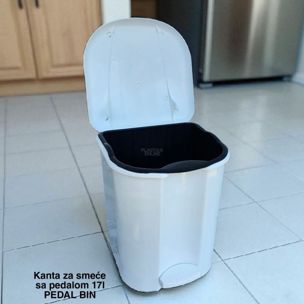 Kanta za smeće sa pedalom 17l , kanta za otpad, kanta za smeće, kanta za kuhinju, kanta za kupatilo, kanta za kancelariju