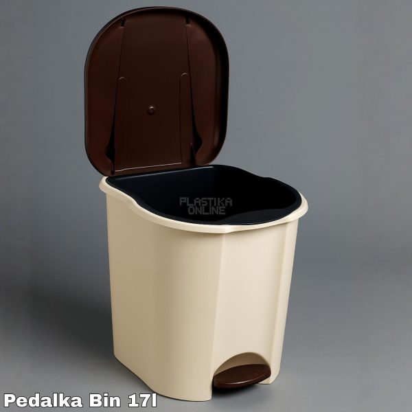 Kanta za smeće sa pedalom 17l , kanta za otpad, kanta za smeće, kanta za kuhinju, kanta za kupatilo, kanta za kancelariju bez braon