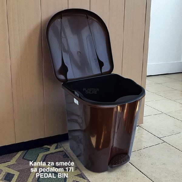 Kanta za smeće sa pedalom 17l , kanta za otpad, kanta za smeće, kanta za kuhinju, kanta za kupatilo, kanta za kancelariju
