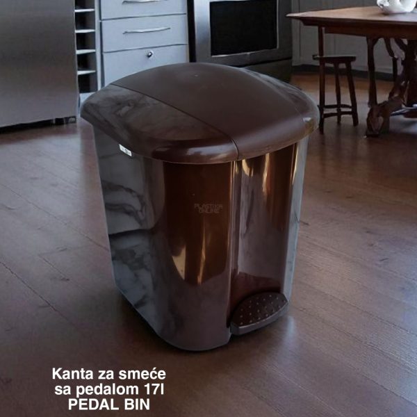 Kanta za smeće sa pedalom 17l , kanta za otpad, kanta za smeće, kanta za kuhinju, kanta za kupatilo, kanta za kancelariju