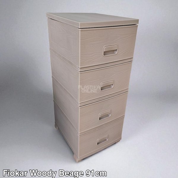 Plastične fioke Woody 91 cm, plasticni fiokar, plasticne police sa fiokama, plasticne fioke za odlaganje, plasticni fiokari bez 1
