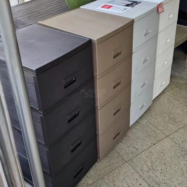 Plastične fioke Woody 91 cm, plasticni fiokar, plasticne police sa fiokama, plasticne fioke za odlaganje, plasticni fiokari brown