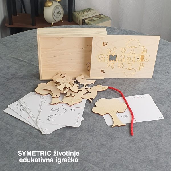 SYMETRIC životinje 3+, edukativna igračka za decu, igračka za razvoj deteta, igračka za razvoj govora, igračka za razvoj fine motorike, igračka za razvoj logike,