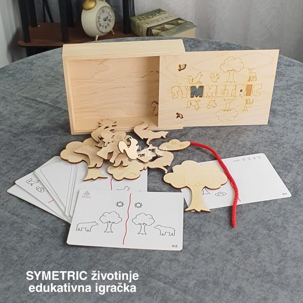 SYMETRIC životinje 3+, edukativna igračka za decu, igračka za razvoj deteta, igračka za razvoj govora, igračka za razvoj fine motorike, igračka za razvoj logike,