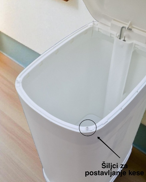 Kanta za smeće 30L SOFT CLOSE - bela - Slika 4