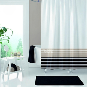 Dvodelna zavesa za kupatilo 2x110x200 Line